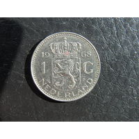 Нидерланды 1 гульден, 1968. С 20 копеек. Распродажа коллекции. Смотрите другие лоты.