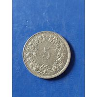 Швейцария 5 раппенов 1983