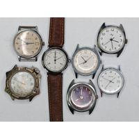 Часы Полёт Восток СССР. Кварц, механика. На восстановление или запчасти. Как есть. С рубля