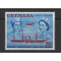 Гренада 1961 ** 100 лет маркам колонии, Королева Великобритании Виктория и Елизавета II