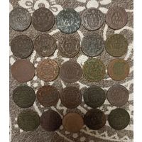 Монеты Деньга ,25 штук