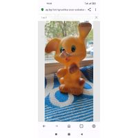 Игрушка СССР, собака ушастая