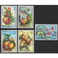 Испания 1975. Флора. 5 марок 2146-50