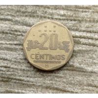 Werty71 Перу 20 сентимо 2000 с точками Редкий год