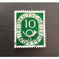 Марка Германия 1951 год Стандартный выпуск
