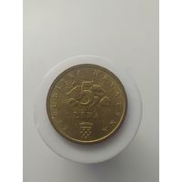 5 лип  Хорватия 2009  год лот 43 дубовый лист