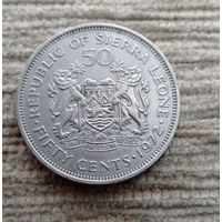 Werty71 Сьерра-Леоне 50 центов 1972 Сиака Стивенс