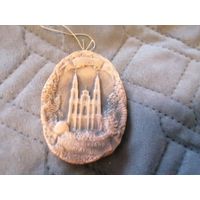 Глиняная плакетка (медаль) Полоцк Софийский собор 11-18 века