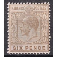 3.BrK. Великобритания. Колонии. Багамские острова. Георг V. Стандарт. 1912 г. 6p. Mi.#40.