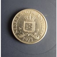 25 центов. 1971 г. Нидерландские Антилы.
