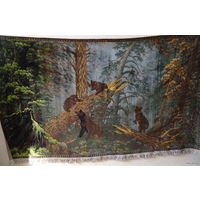 - Ковёр УТРО В СОСНОВОМ ЛЕСУ 1950-ые Германия Оригинал ! (Знаменитые Медведи) + Подарок купившему лот за Красную цену Читайте