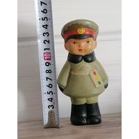 Детская резиновая игрушка "Милиционер" (Постовой ГАИ) Копыченская ф-ка.