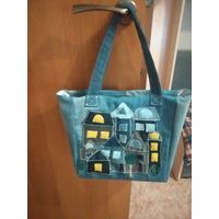 Сумка с аппликацией "Город"