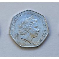 50 пенсов 2012г. Гернси.