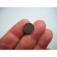 1/4 копейки, полушка 1854г. ЕМ