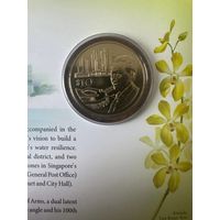 Сингапур 10 долларов к 100 годовщине Lee Kuan Yew