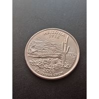 США 25 центов 2008 г. P - Аризона