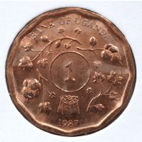 Уганда 1 шиллинг 1987 год