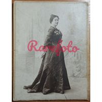 1910 Кабинет-портрет дама студийное фото типажи ретро фотограф Горбунов