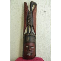 Маска ( Африка )    высота 77,5 см , ширина 18 см