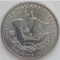 США 25 центов (квотер) 2009 г. Северные Марианские острова. D