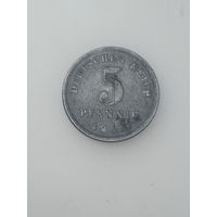 Германия 5 пфеннигов  1916 года . G