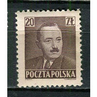 Польша - 1950 - Президент Болеслав Берут 20Zt - [Mi.551] - 1 марка. MNH.  (Лот 23JR)-T3P19