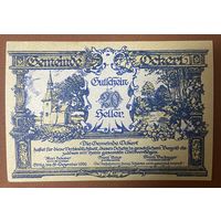 Нотгельд Австрия Окерт , 20 геллеров 1920 год