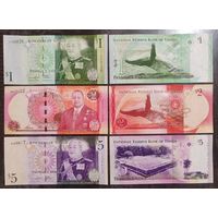Тонга 1, 2, 5 паанга UNC