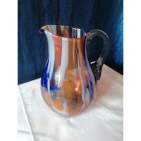 Кувшин цветное стекло СССР