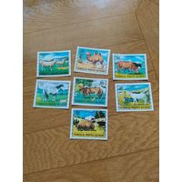 Монголия серия марок 1971 г. Фауна. То