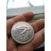 Остров Мэн 1 крона  1984 "XXIII летние Олимпийские Игры, Лос-Анджелес 1984, гимнастика