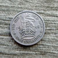 Werty71 Великобритания 1 шиллинг 1948 Лев шагающий
