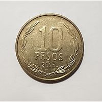 Чили 10 песо, 2015