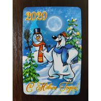 Календарик карманный 2020г Новый год
