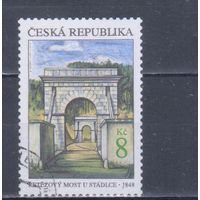 [486] Чехия 1999. Культура.Архитектура.Мост. Гашеная марка.
