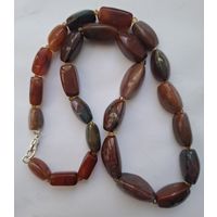 Бусы. Камень. Длина 52 см. 80-е, СССР