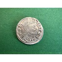Три гроша 1583 Стефан Баторий Состояние