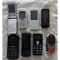 Мобильные телефоны кнопочные 8 штук