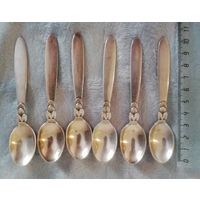 Ложки кофейные, серебро, 925 проба. Дания.