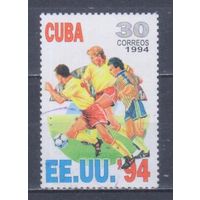 [1151] Куба 1994. Спорт.Футбол.Чемпионат мира. Гашеная марка. 2