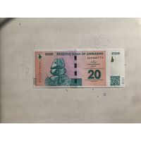 Зимбабве 20 зиги 2024