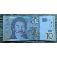 Werty71 Сербия 10 динаров 2013 год UNC Банкнота