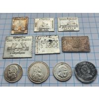 Серебряные водочные жетоны Более 30 лотов в продаже с рубля.