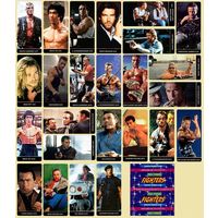 Наклейки Вкладыши Fighters Актеры фильмов боевиков Репринт
