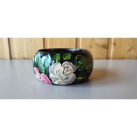 Браслет деревянный, авторская роспись