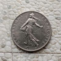 1 франк 1976 года Франция. Пятая Республика.