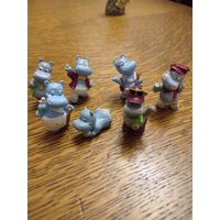 Бегемотики игрушки киндер  из СССР