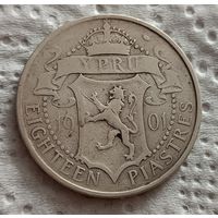 Кипр 18 пиастров 1901