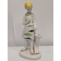 Все лоты с 1р.Девочка с козлёнком раннее клеймо